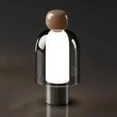 Axyaa Glass Mushroom Table Lamp: Modern Nordic LED Desk Light for Bedroom & Living Room