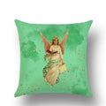 Axyaa Angel Baby Linen Cushion Cover - Home Decor, Sofa, Office, Christmas