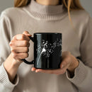 Dandelion & Musical Notes Mug for Music Lovers by Axyaa