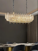 Axyaa Crystal Ceiling Chandelier Light for Dining Bedroom Hotel Living Room