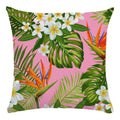 Axyaa Parrot Flower Oil Painting Cushion Cover 45X45CM