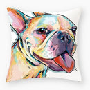Axyaa Dog Yorkie Pug Cute Pillowcase Sofa Bedroom Decoration