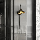Axyaa Black Wall Lamp: Modern Villa Staircase & Bedside Lighting