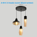 Axyaa Glass & Metal Pendant Light: Adjustable Vintage Ceiling Fixture