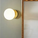 Nordic Pink Glass Ball Wall Lamp by Axyaa - Minimalist LED Room Decor