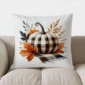 Axyaa Autumn Leaf Pattern Decorative Pillow Cover for Sofa, Bedroom, Car