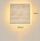 Axyaa Stone Clock Wall Lamp: Stylish Lighting for Home Decor