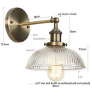 Axyaa Clear Glass LED Wall Sconce Industrial Loft Light Fixtures