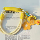Cream Flower Cup Holder with Lanyard for Axyaa Stanley Cup Accessories & Starbucks Tumbler