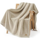 Axyaa Coco Plush Fleece Blanket - Cozy Throw for Couch, Bed, or Chair