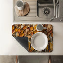 Axyaa Coffee Tablewear Drain Pad Thanksgiving Bathroom Dry Mat