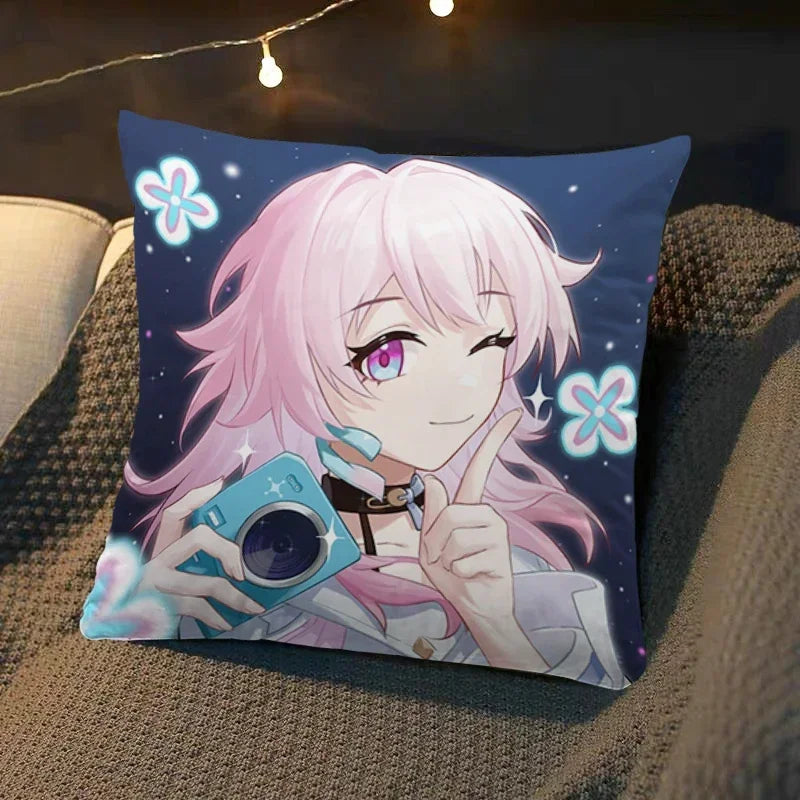 Axyaa Star Rail Square Cushion Cover - Luxury Sofa Decor & Wedding Gift