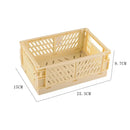 Axyaa Foldable Storage Crate: Portable Stackable Organizer Box for Makeup, Jewelry, and Toys