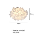 Axyaa Petals LED Ceiling Lamp - Romantic Nordic Italian Design for Modern Bedroom