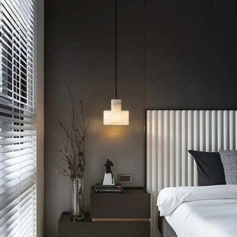 Marble Pendant Lamp for Modern Living Spaces - Axyaa Small Chandelier