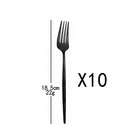 Axyaa Stainless Steel Cutlery Set - 10 Pieces of Mirror Flatware Tableware