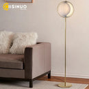 Axyaa Moon-Shaped Floor Lamp: Rotatable LED Mood Light for Bedroom Ambience