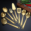 Axyaa Gold Stainless Steel Kitchen Utensil Set