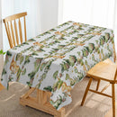Axyaa Tropical Plant Dinosaur Table Runner for Rustic Dining Decor