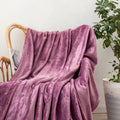 Axyaa Cozy Forest Green Fleece Throw Blanket - Large, Super Soft & Warm