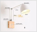 Nordic Wood Bedside Lamp with APP Control by Axyaa