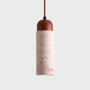 Axyaa Yellow Travertine Chandelier LED Lighting, Wabi-sabi Style Pendant Lights
