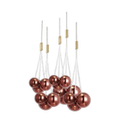 Axyaa Glass Ball Chandelier: Nordic Modern Design for Home Decor & Lighting