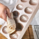 Axyaa Madeleine Mini Cake Pan Nonstick Baking Mold Tin Tray - Mini Biscuit Cookie Pans