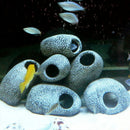 Axya Ceramic Cave Aquarium Ornament for Fish Tank, Shrimp Breeding, Pond Decor