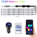 Axyaa Symphony RGB Ambient Car Foot Lights LED Interior Decor Wireless Remote App Control
