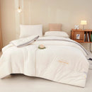 Axyaa Solid Color Soybean Fiber Quilt for Autumn/Winter: Warm, Thickened, All-Season Comfort