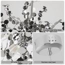 Modern LED Stainless Steel Pendant Light for Home Decor, Bedroom, Dining Room by Axyaa