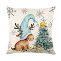 Merry Christmas Pillow Cover Set with Festive Prints - Axyaa