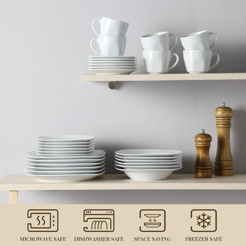 Axya Porcelain Dinner Tableware Set for 12 Person