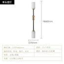 Axyaa Copper Glass LED Wall Lamp for Living Room Bedroom Studio