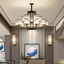 Axyaa Duplex Crystal Chandelier for Home, Restaurant, Hotel, and Lobby Lighting