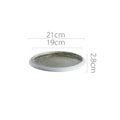 Axyaa Circular Ceramic Restaurant Service Plate Set