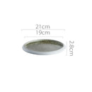 Axyaa Circular Ceramic Restaurant Service Plate Set