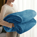 Axyaa King Size Fleece Blanket: Super Soft Flannel, Lightweight & Plush for Couch or Bed