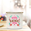 Axyaa Teacher's Day Enamel Handle Coffee Cup - Appreciation Gift for Educators