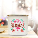 Axyaa Teacher's Day Enamel Handle Coffee Cup - Appreciation Gift for Educators