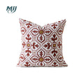 Axyaa Vintage Floral Jacquard Geometric Pillow Cover 45x45cm Home Bedroom Living Room