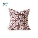 Axyaa Vintage Floral Jacquard Geometric Pillow Cover 45x45cm Home Bedroom Living Room