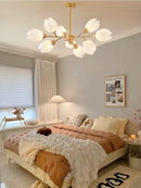 Axyaa Light Luxury Chandelier for Living Room Dining Master Bedroom, High-end Ceiling Lamp
