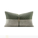 Axyaa Luxe Leather Horsehair Sofa Pillow Set