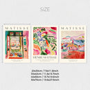 Matisse Retro Abstract Oil Painting Wall Art Set | Axyaa Exhibition Collection