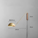 Axyaa Long Arm Wall Light Gold Black Metal for Bedroom Study Parlor