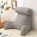 Axyaa Reading Pillow with Removable Linen Cover & Neck Roll for Unmatched Support