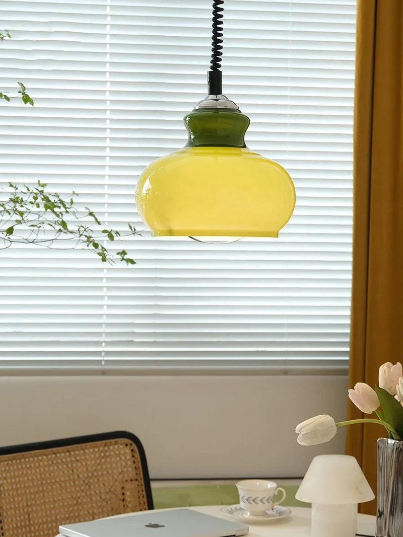Axya Milk Glass Pendant Light - Postmodern Nordic French Style for Study and Restaurant