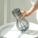 Axyaa Clear Retro Flower Vase Hydroponics Plants Pot Glass Decor Container